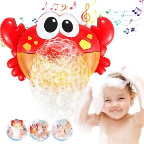 Crab Bath Bubble Machine, Bath Bubble Maker for Baby, Automatic Bubble Maker with 12 Songs, Bubble Maker Bathtime Shower Bath Toys for Toddlers 1-3 | Fun Bathtub Toy Gifts
