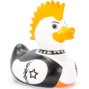 Rock Idol Rubber Duck Bath Toy by Bud Duck | Elegant Gift Packaging -"Rock the tub of love!" | Child Safe | Collectable