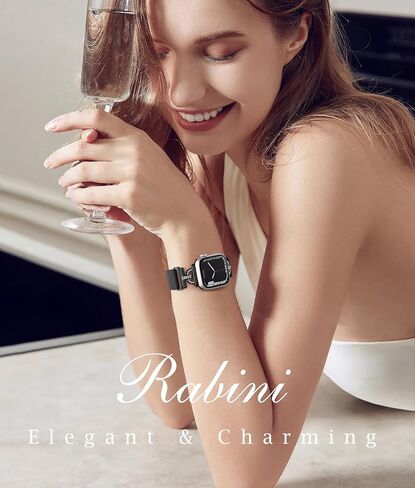 لساعة Apple Band SE Series 9 8 7 6 5 4 3 2 1 Ultra iWatch Bands 40mm 38mm 41mm 44mm 45mm 42mm 49mm، مجوهرات ألماس أنيقة حلقة ميلانو شبكة من الفولاذ المقاوم للصدأ حزام مغناطيسي للنساء والرجال in Saudi Arabia