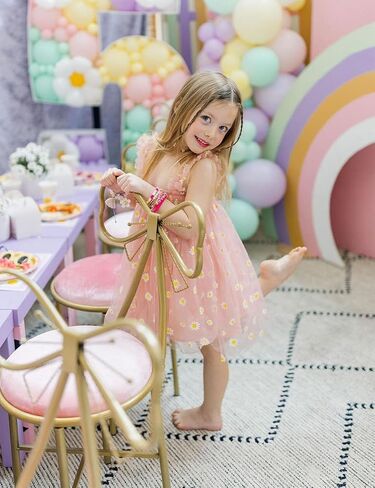 AGQT Baby Girls Tulle Tutu Dress Toddler Princess Birthday Dresses, 9M-4T | Summer Ruffle Sleeve A Line Fancy Cake Smash Outfit, Fairy Formal Party Gowns for Photoshoot, Wedding, Flower Sundress in Saudi Arabia
