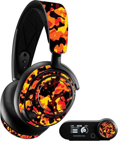 غلاف MightySkins متوافق مع SteelSeries Arctis Nova Pro - مموه حديث دافئ | غطاء ملتف واقٍ ومتين وفريد ​​من نوعه من الفينيل | سهل التطبيق والإزالة وتغيير الأنماط | صنع في الولايات المتحدة الأمريكية in Saudi Arabia