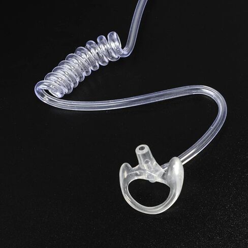 Replacement Earmold Earbud for Two Way Radio Air Acoustic Coil Tube Earpiece Headset，for Motorola Kenwood Baofeng Walkie Talkie Earpieces (Clear, 2 Pairs) in Kuwait