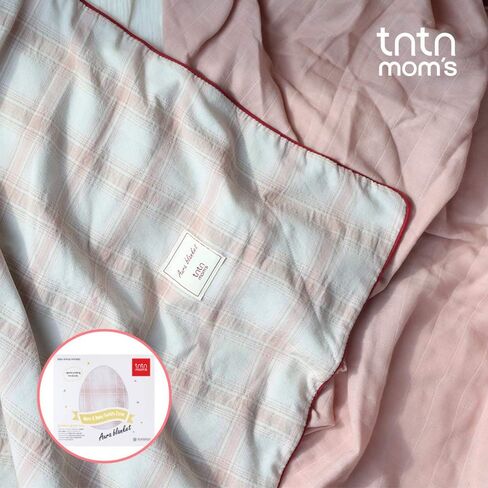 TNTN MOM'S tntnmom's Anti-Radiation Aura Blanket (Pink Check) with Pouch in Saudi Arabia