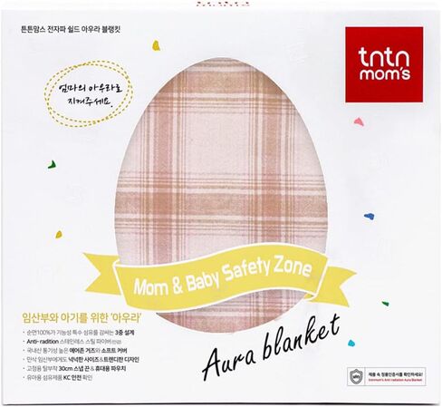 TNTN MOM'S tntnmom's Anti-Radiation Aura Blanket (Pink Check) with Pouch in Saudi Arabia