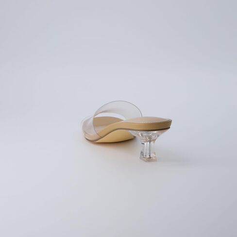 CUSHIONAIRE Women's Doral Lucite Kitten heel mule sandals +Memory Foam, Wide Widths Available in Saudi Arabia