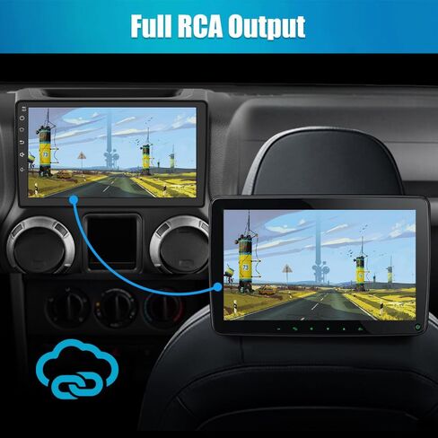 Car Radio Stereo 8GB+128GB for Jeep Wrangler JK 2007-2018 Dodge Ram 1500 2500 3500 2009-2012 Compass Grand Cherokee with CarPlay Android Auto in Saudi Arabia