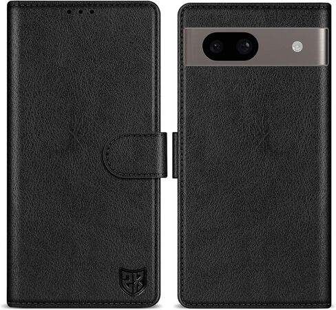 ZZXX for Google Pixel 8 Wallet Case with [RFID Blocking] Card Slot Kickstand Magnetic Closure Leather Flip Fold Protective Phone Case for Google Pixel 8 Case Wallet(Black-6.3 inch) in Saudi Arabia