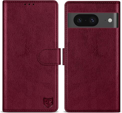 ZZXX for Google Pixel 8 Wallet Case with [RFID Blocking] Card Slot Kickstand Magnetic Closure Leather Flip Fold Protective Phone Case for Google Pixel 8 Case Wallet(Black-6.3 inch) in Saudi Arabia