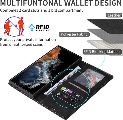 ZZXX Samsung Galaxy A03S Case Wallet with [RFID Blocking] Card Slot Photo Fram Kickstand Magnetic Soft Leather Flip Fold Case for Samsung Galaxy A03S Wallet Case(Black) in Saudi Arabia
