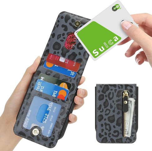 Cavor for Samsung Galaxy Z Flip 5 Case Wallet with Strap, Rosegold in Saudi Arabia