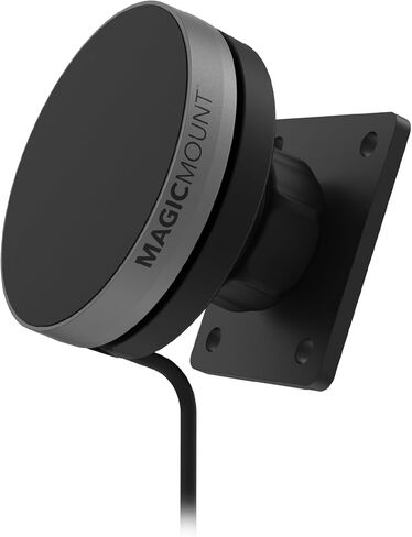 Scosche MEQMRAMPS MagicMount Qi2 15W Wireless Car Charger Mount w/AMPS Mounting Plate Compatible ProClip Vehicle Specific Mount Bases, Magnetic Phone Holder for MagSafe iPhone 12 & Later in Saudi Arabia