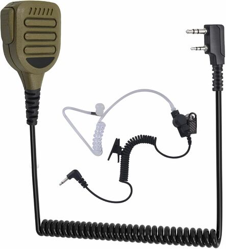 WODASEN Waterproof Radio Speaker Mic Walkie Talkie Microphone Handheld Shoulder Lapel Mic for Baofeng UV-5R UV-82HP AR-152 BF-888S BF-F8HP Archsell AR-5 Retevis RT17 RT19 RT21 RT27 (128, Black) in Saudi Arabia