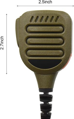 WODASEN Waterproof Radio Speaker Mic Walkie Talkie Microphone Handheld Shoulder Lapel Mic for Baofeng UV-5R UV-82HP AR-152 BF-888S BF-F8HP Archsell AR-5 Retevis RT17 RT19 RT21 RT27 (128, Black) in Saudi Arabia