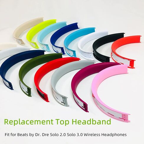 Solo3 Replacement Headband Rubber Cushion Pads Compatible with Beats by Dr. Dre Solo 2.0 Solo 3.0 Wireless Headphones(White) in Saudi Arabia