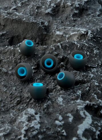 24 PCS/12 Pairs Ear bud Rubber Tips, Replacement Silicone Earbud Tips, iem Ear tips for kz zs10 pro, zs10 pro x,zsn pro x, zsn pro, castor, edx pro, zar, zst, dqs, as24, edx, pr2, zas(blue gray,S/M/L) in Saudi Arabia
