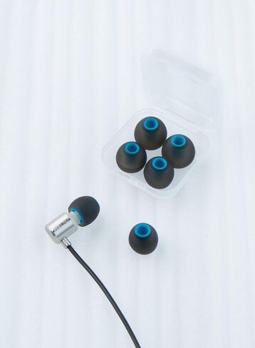24 PCS/12 Pairs Ear bud Rubber Tips, Replacement Silicone Earbud Tips, iem Ear tips for kz zs10 pro, zs10 pro x,zsn pro x, zsn pro, castor, edx pro, zar, zst, dqs, as24, edx, pr2, zas(blue gray,S/M/L) in Saudi Arabia