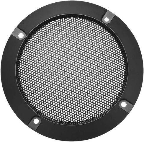 uxcell Speaker Grill Cover 4 Inch Mesh Decorative Circle Subwoofer Guard Protector Black in Saudi Arabia