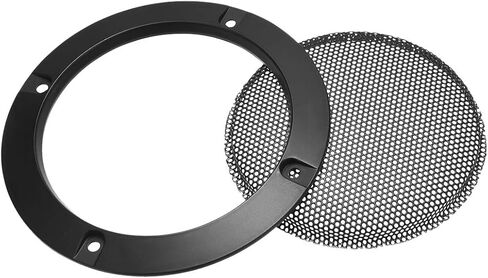 uxcell Speaker Grill Cover 4 Inch Mesh Decorative Circle Subwoofer Guard Protector Black in Saudi Arabia