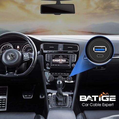 BATIGE USB 3.0 إلى النوع C 3.0 كابل تركيب السيارة مزدوج المنفذ ذكر إلى أنثى تمديد كابل مقاوم للماء لسيارة شاحنة قارب دراجة نارية لوحة القيادة - 3 قدم in Kuwait