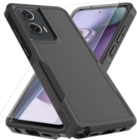 for Motorola Moto G Stylus 5G 2024 Case with Tempered Glass Screen Protector,Dual Layer Heavy Duty Cell Phone Cover Tough Rugged Bumper Shockproof Protective Case Cover (Mint Green) in Saudi Arabia
