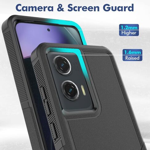 for Motorola Moto G Stylus 5G 2024 Case with Tempered Glass Screen Protector,Dual Layer Heavy Duty Cell Phone Cover Tough Rugged Bumper Shockproof Protective Case Cover (Mint Green) in Saudi Arabia