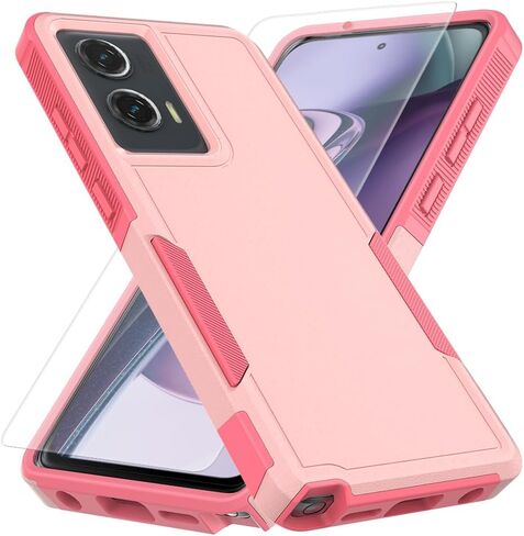 for Motorola Moto G Stylus 5G 2024 Case with Tempered Glass Screen Protector,Dual Layer Heavy Duty Cell Phone Cover Tough Rugged Bumper Shockproof Protective Case Cover (Mint Green) in Saudi Arabia