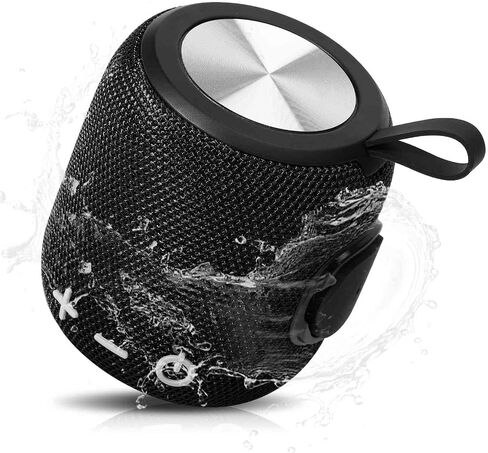 UrbanX Bluetooth Speaker: Powerful Stereo Sound, IPX7 Waterproof, True Wireless Stereo Pairing, Portable Design, Latest Bluetooth V5.2 - Perfect for Beach, Outdoor, Home, Parties- Black in Saudi Arabia