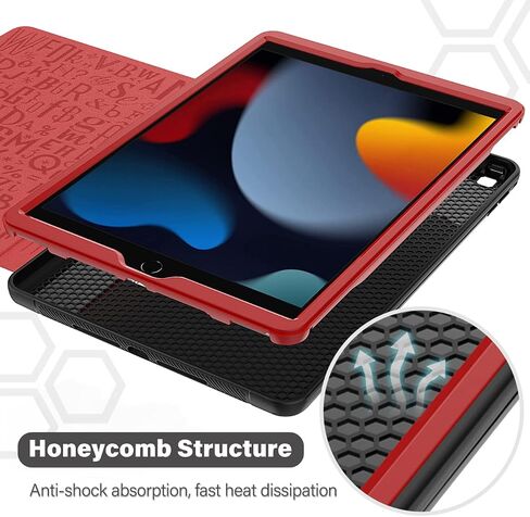 DUNNO Case for iPad 9th/ 8th/ 7th Generation (iPad 10.2-Inch 2021/2020/2019), Shockproof Magnetic Multi-Angles Stand Cover Case with Pen Holder & Card Pocket, Auto Wake/Sleep (Black) in Saudi Arabia