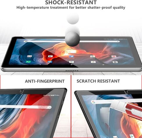 زجاج مقسى لجهاز MAGCH M210 M101 L21 / لـ Feonal MEIZE ZONKO K116 K118 / Xiashuanghu RS10 / Kaktin 10 بوصة، شاشة شفافة عالية الدقة ومضادة للخدش وحساسية عالية رفيعة للغاية (1 قطعة) in Kuwait