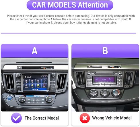 【2+64G】 لسيارة Toyota RAV4 2013-2018 (Auto A/C) راديو السيارة Android مع Carplay اللاسلكي Android Auto، شاشة لمس 9.7 بوصة تدعم البلوتوث، GPS، WiFi، FM، صوت HiFi، SWC، كاميرا احتياطية عالية الدقة in Saudi Arabia