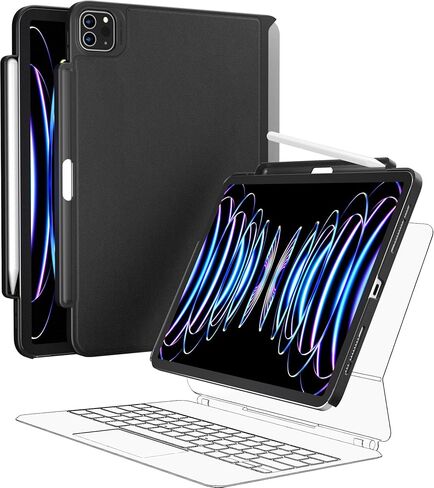 حافظة SWITCHEASY CoverBuddy [المُحسّنة] لجهاز iPad Pro 11 بوصة متوافقة مع لوحة المفاتيح السحرية ولوحة المفاتيح الذكية (لوحة المفاتيح غير متضمنة) | لجهاز iPad Pro 11 بوصة من الجيل الأول إلى الرابع / iPad Air 4-5 مقاس 10.9 بوصة، جلد أسود in Kuwait
