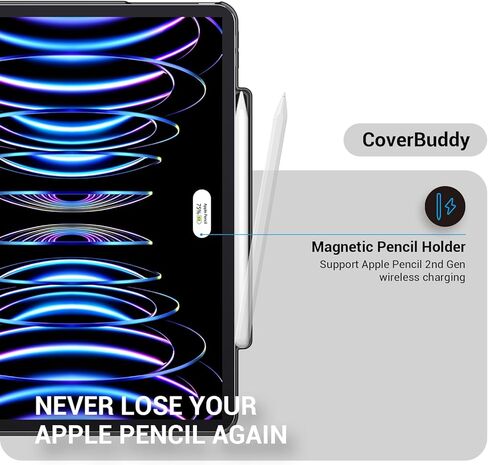 حافظة SWITCHEASY CoverBuddy [المُحسّنة] لجهاز iPad Pro 11 بوصة متوافقة مع لوحة المفاتيح السحرية ولوحة المفاتيح الذكية (لوحة المفاتيح غير متضمنة) | لجهاز iPad Pro 11 بوصة من الجيل الأول إلى الرابع / iPad Air 4-5 مقاس 10.9 بوصة، جلد أسود in Kuwait