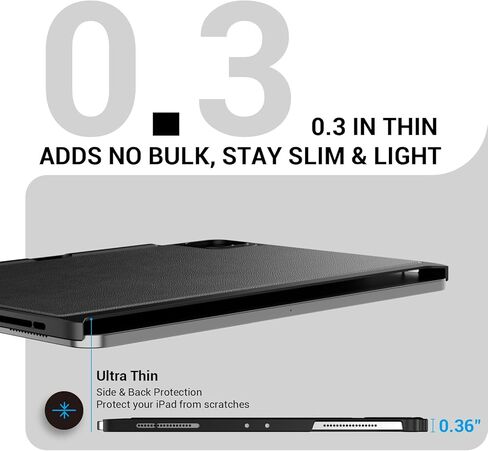 حافظة SWITCHEASY CoverBuddy [المُحسّنة] لجهاز iPad Pro 11 بوصة متوافقة مع لوحة المفاتيح السحرية ولوحة المفاتيح الذكية (لوحة المفاتيح غير متضمنة) | لجهاز iPad Pro 11 بوصة من الجيل الأول إلى الرابع / iPad Air 4-5 مقاس 10.9 بوصة، جلد أسود in Kuwait