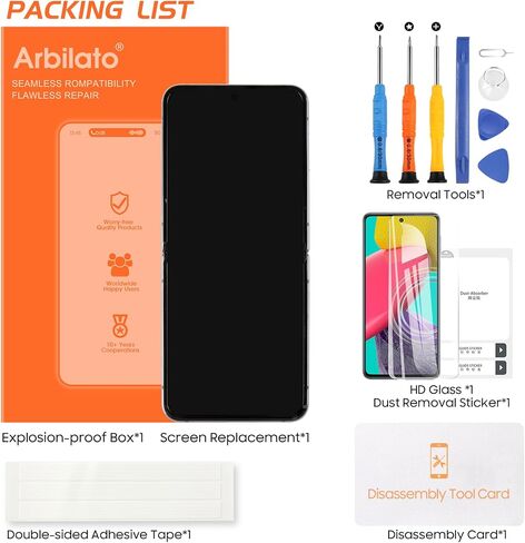 Original Screen for Samsung Galaxy Z Flip 4 Inner Foldable Screen Replacement for Galaxy Z Flip 4 5G LCD Screen SM-F721B Touch Display Digitizer Assembly Repair Parts (Blue with Frame)(US Version) in Saudi Arabia