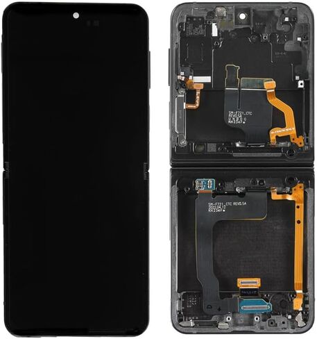 Original Screen for Samsung Galaxy Z Flip 4 Inner Foldable Screen Replacement for Galaxy Z Flip 4 5G LCD Screen SM-F721B Touch Display Digitizer Assembly Repair Parts (Blue with Frame)(US Version) in Saudi Arabia