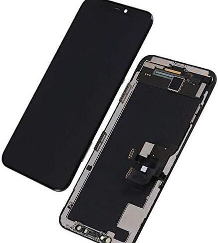 لهاتف iPhone X 10 5.8 بوصة شاشة عرض رقمية LCD أمامية زجاجية تعمل باللمس مجموعة إطار تجميع كامل مع مجموعة أدوات إصلاح لاصقة مقاومة للماء باللون الأسود in Saudi Arabia