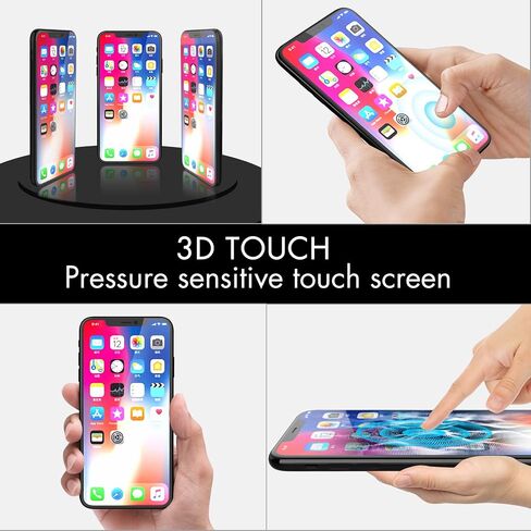 لهاتف iPhone X 10 5.8 بوصة شاشة عرض رقمية LCD أمامية زجاجية تعمل باللمس مجموعة إطار تجميع كامل مع مجموعة أدوات إصلاح لاصقة مقاومة للماء باللون الأسود in Saudi Arabia