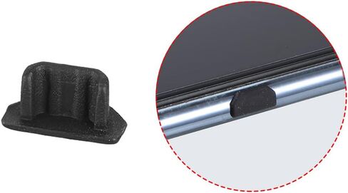 uxcell 20pcs Silicone Micro USB Cap Port Cover Anti Dust Protector 6.5mmx2.3mm Black in Saudi Arabia