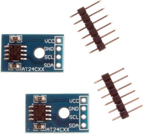 NOYITO AT24C256 EEPROM Memory Module IIC I2C Interface - MCU Development Accessories (Pack of 2) blue in Saudi Arabia