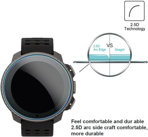 Compatible for Suunto Vertical Screen Protector, 9H Anti-Scratch Tempered Glass Protective Film for Vertical GPS Watch (3PCS) in Saudi Arabia