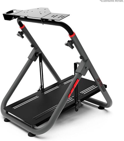 حامل عجلة سباق اكستريم سيم قمرة القيادة SXT V2 Racing Simulator - حامل عجلة السباق إصدار أحمر لـ Logitech G25، G27، G29، G920، G923، Thrustmaster وFanatec - تتضمن أقفال العجلات in Saudi Arabia