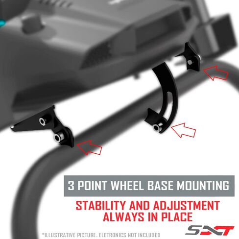 حامل عجلة سباق اكستريم سيم قمرة القيادة SXT V2 Racing Simulator - حامل عجلة السباق إصدار أحمر لـ Logitech G25، G27، G29، G920، G923، Thrustmaster وFanatec - تتضمن أقفال العجلات in Saudi Arabia