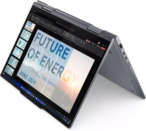 لاب توب لينوفو ثينك باد X1 2 في 1 يوجا الجيل 9، انتل الترا 7 155U، شاشة لمس 14 بوصة FHD (1920x1200)، IPS مضادة للتوهج، 32 جيجا DDR5، 2 تيرابايت SSD، 1080P FHD RGB+IR، قلم نحيف، WIn 11 برو - رمادي in Saudi Arabia