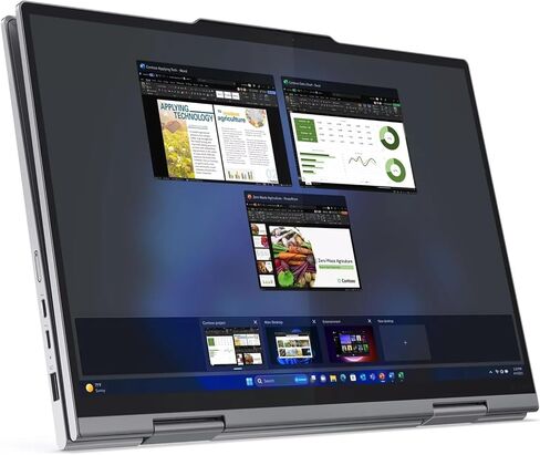 لاب توب لينوفو ثينك باد X1 2 في 1 يوجا الجيل 9، انتل الترا 7 155U، شاشة لمس 14 بوصة FHD (1920x1200)، IPS مضادة للتوهج، 32 جيجا DDR5، 2 تيرابايت SSD، 1080P FHD RGB+IR، قلم نحيف، WIn 11 برو - رمادي in Saudi Arabia