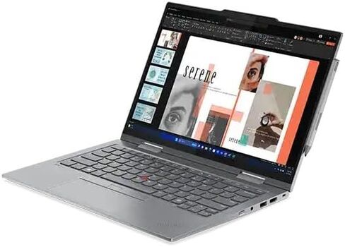 لاب توب لينوفو ثينك باد X1 2 في 1 يوجا الجيل 9، انتل الترا 7 155U، شاشة لمس 14 بوصة FHD (1920x1200)، IPS مضادة للتوهج، 32 جيجا DDR5، 2 تيرابايت SSD، 1080P FHD RGB+IR، قلم نحيف، WIn 11 برو - رمادي in Saudi Arabia