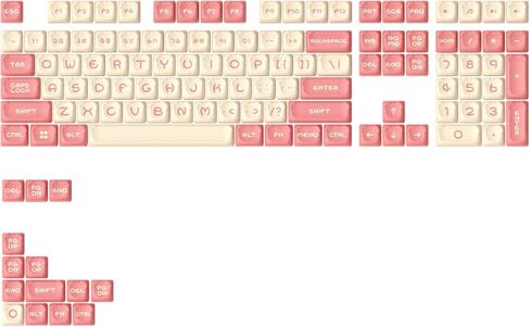 Akko PBT Keycaps Set, Dim Sum Bear OEM Profile 122-Key PBT Keycaps for Mechanical Keyboards in Saudi Arabia