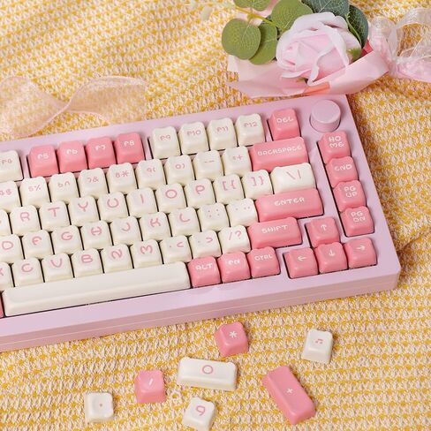 Akko PBT Keycaps Set, Dim Sum Bear OEM Profile 122-Key PBT Keycaps for Mechanical Keyboards in Saudi Arabia