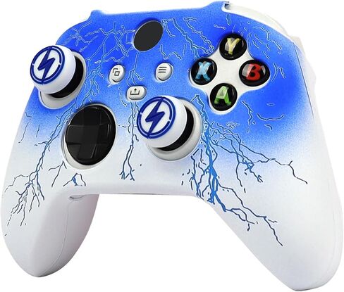ROTOMOON Lightning Silicone Controller Skins for Xbox Series S/X Controller with 2 Thumb Grips, Sweat-Proof Anti-Slip Controller Cover Skin Protector in Saudi Arabia