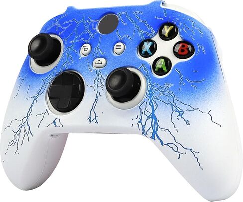 ROTOMOON Lightning Silicone Controller Skins for Xbox Series S/X Controller with 2 Thumb Grips, Sweat-Proof Anti-Slip Controller Cover Skin Protector in Saudi Arabia