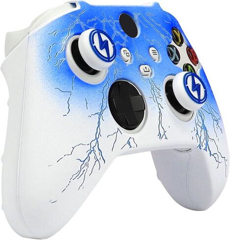 ROTOMOON Lightning Silicone Controller Skins for Xbox Series S/X Controller with 2 Thumb Grips, Sweat-Proof Anti-Slip Controller Cover Skin Protector in Saudi Arabia